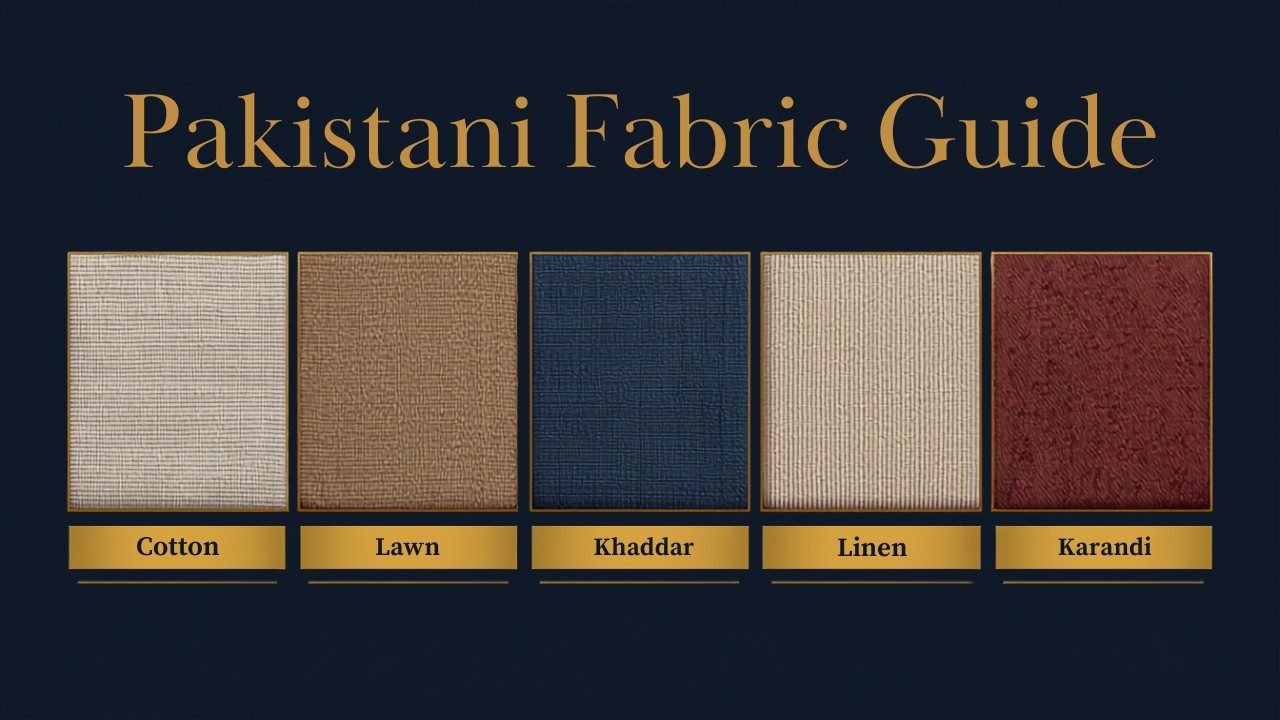 Pakistani fabric guide for clothes - cotton, lawn, khaddar, linen, karandi