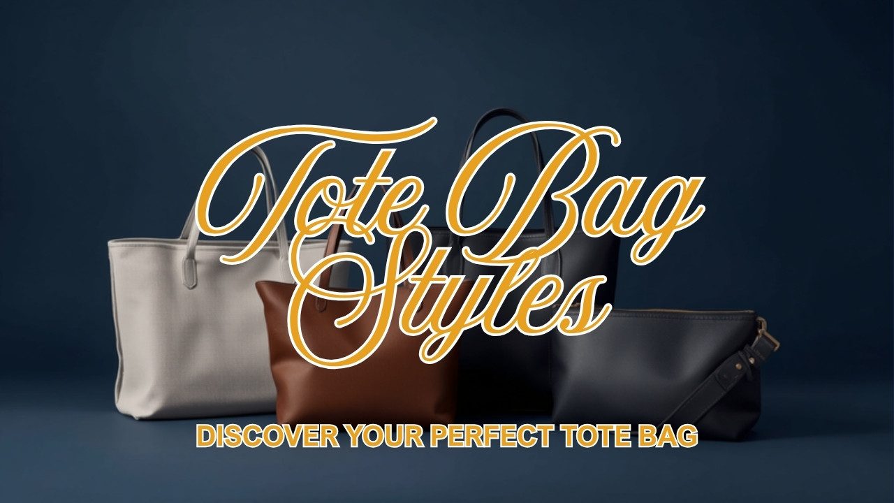 Tote bag styles canvas leather zippered foldable