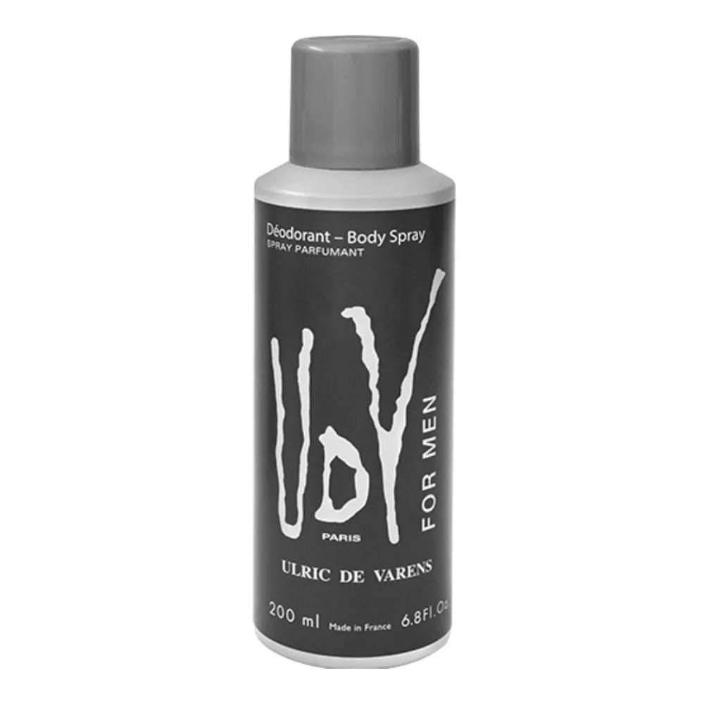UDV Body Spray for Men 200ml – Ulric De Varens Long Lasting Deodorant Spray | Fresh Masculine Fragrance Body Spray for Men