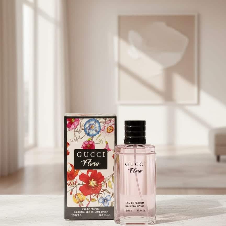 Gucci Flora Eau de Parfum 100ml for Women – Luxury Long Lasting Floral Perfume | Elegant Designer Ladies Fragrance
