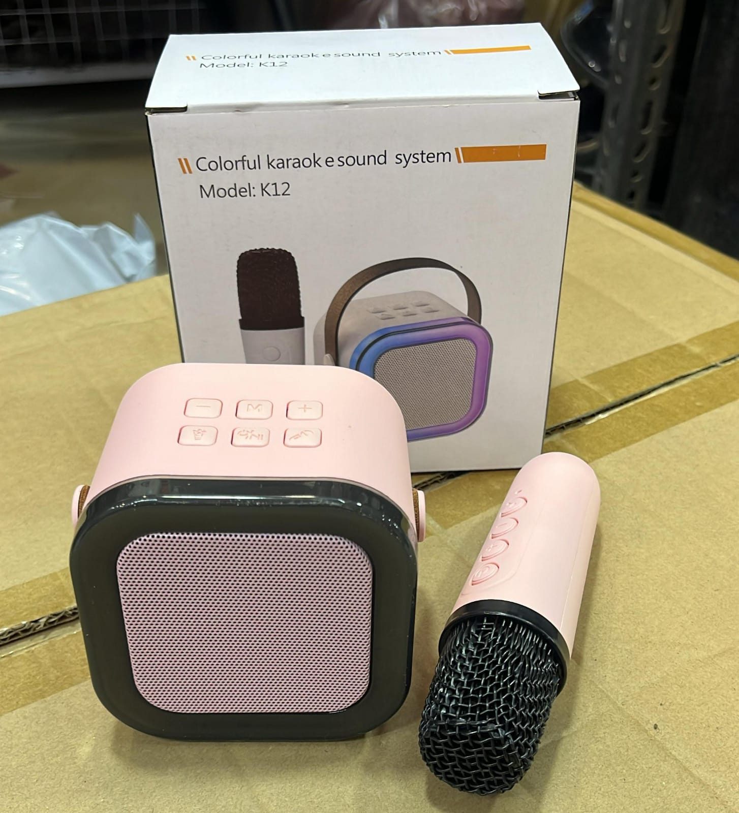Mini Karaoke Bluetooth Speaker K12 with Wireless Microphone