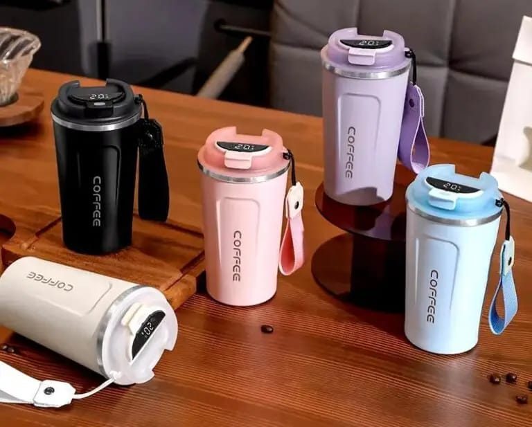 Temperature Coffee Mug Stainless Steel Vacuum Mug with Smart Temperature Display