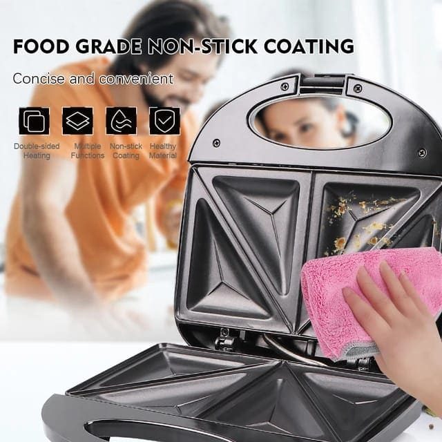 Sandwich Maker 700W Non-Stick Electric Sandwich Toaster Machine