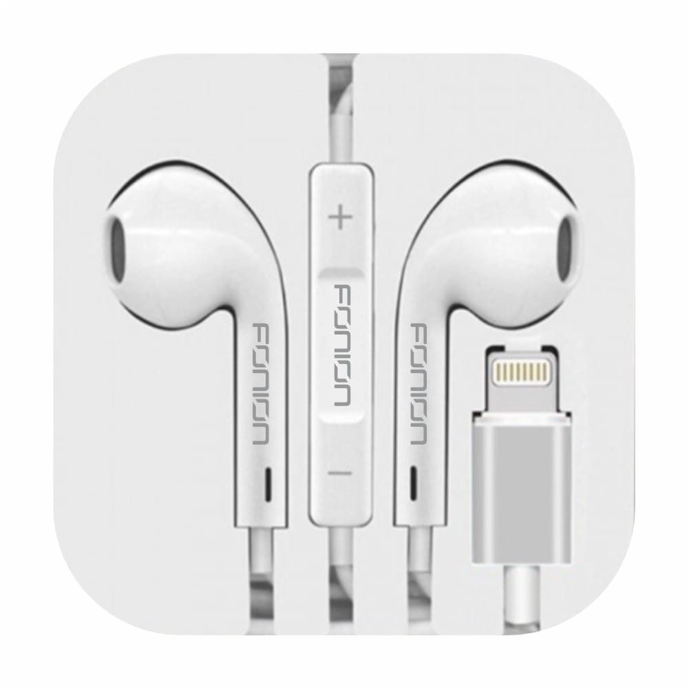 iPhone Handsfree Lightning Wired Earphones with Mic & Volume Control