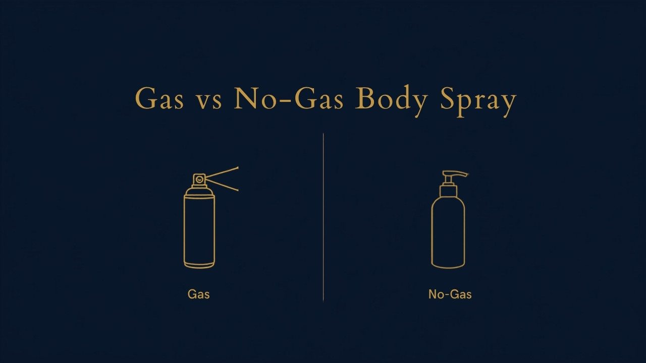 Gas vs no-gas body spray for men