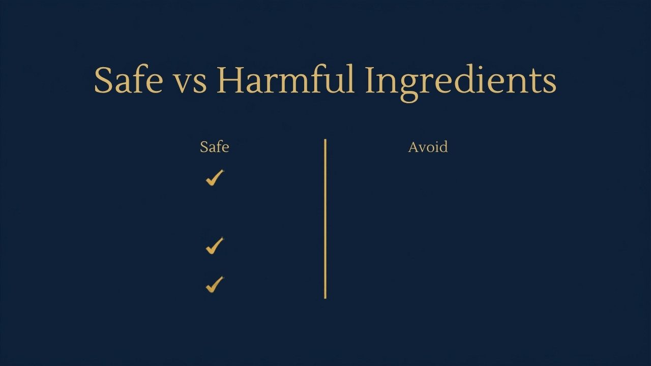 Skin whitening cream safe vs harmful ingredients